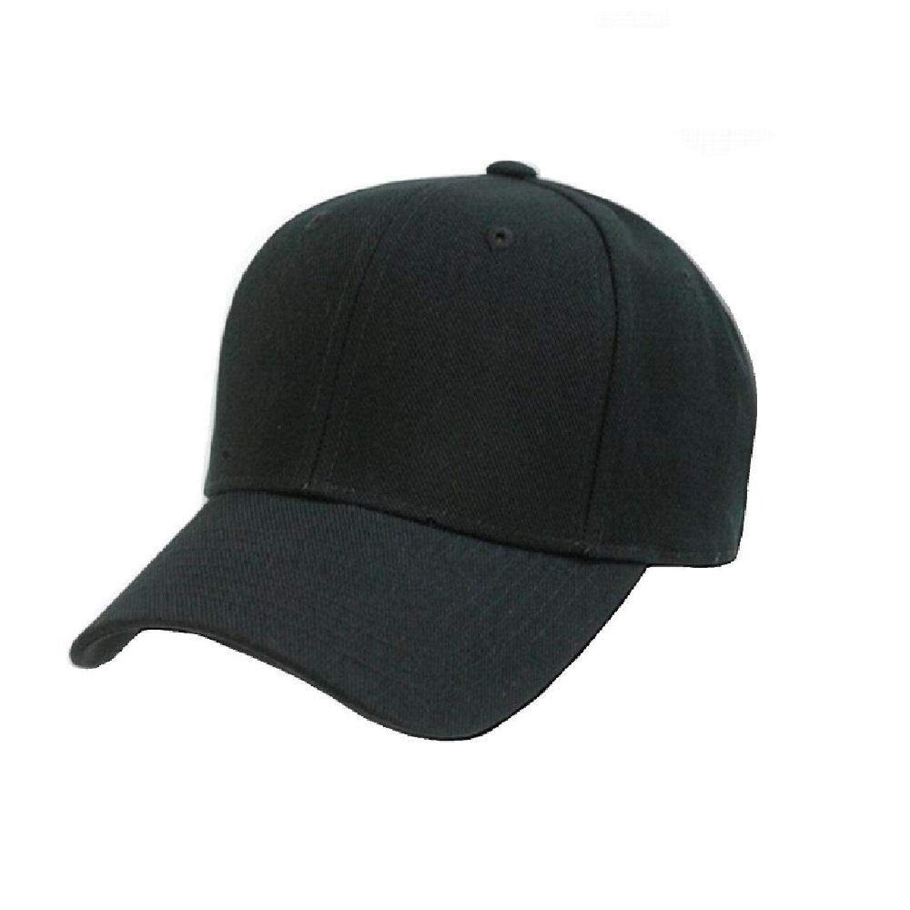 Unisex Adjustable Plain Baseball Cap Solid Color Hat Max Comfort Packs Of 1-24